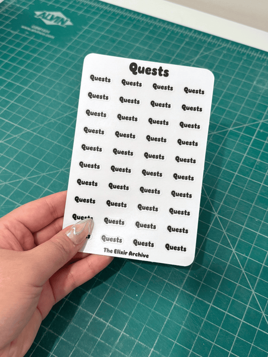 Quests Sticker Sheet