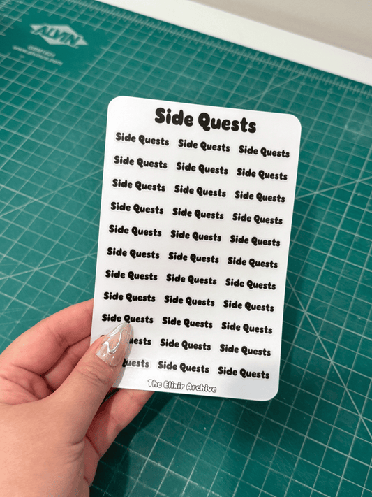 Side Quests Sticker Sheet