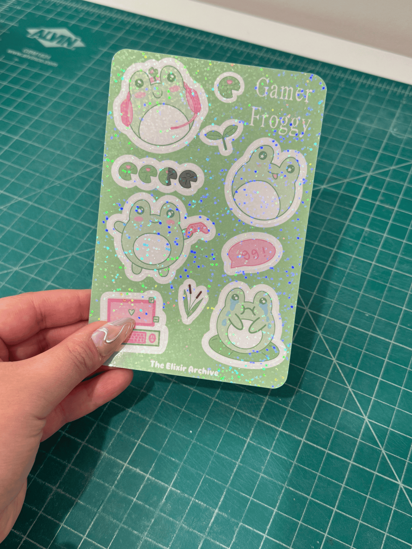 Gamer Froggy Sticker Sheet