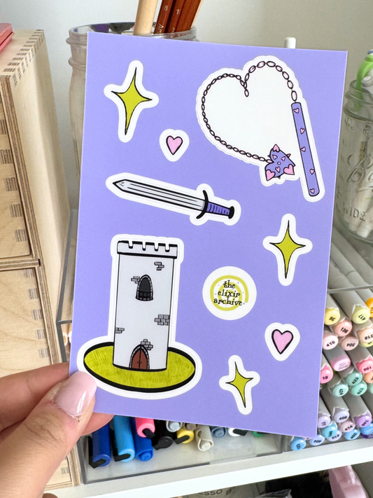 Medieval Fantasy Sticker Sheet