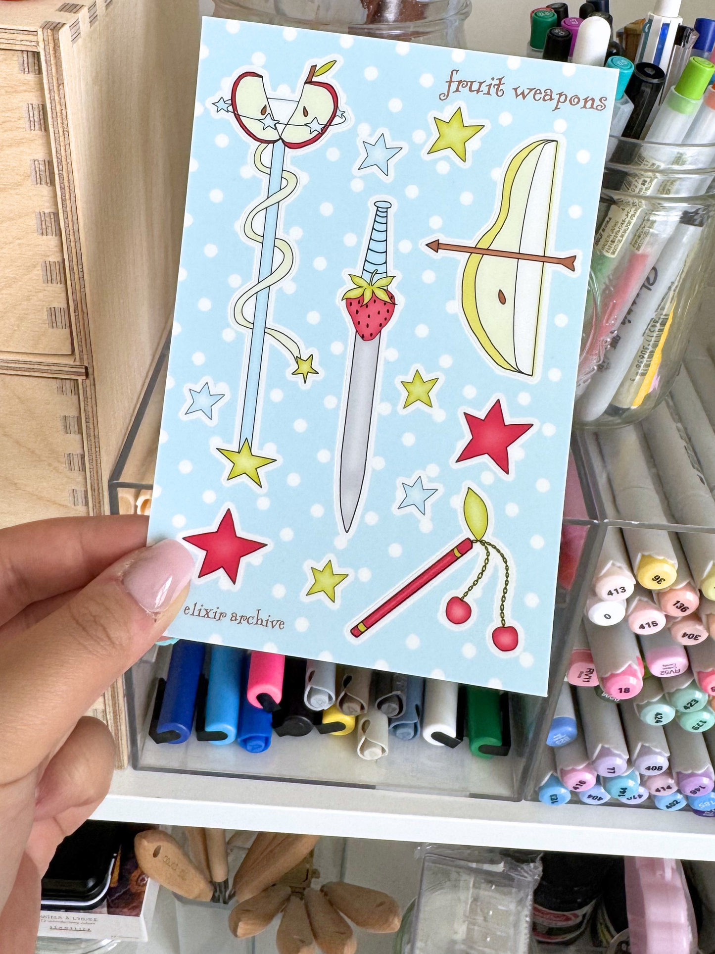 Fruit Weapons Sticker Sheet