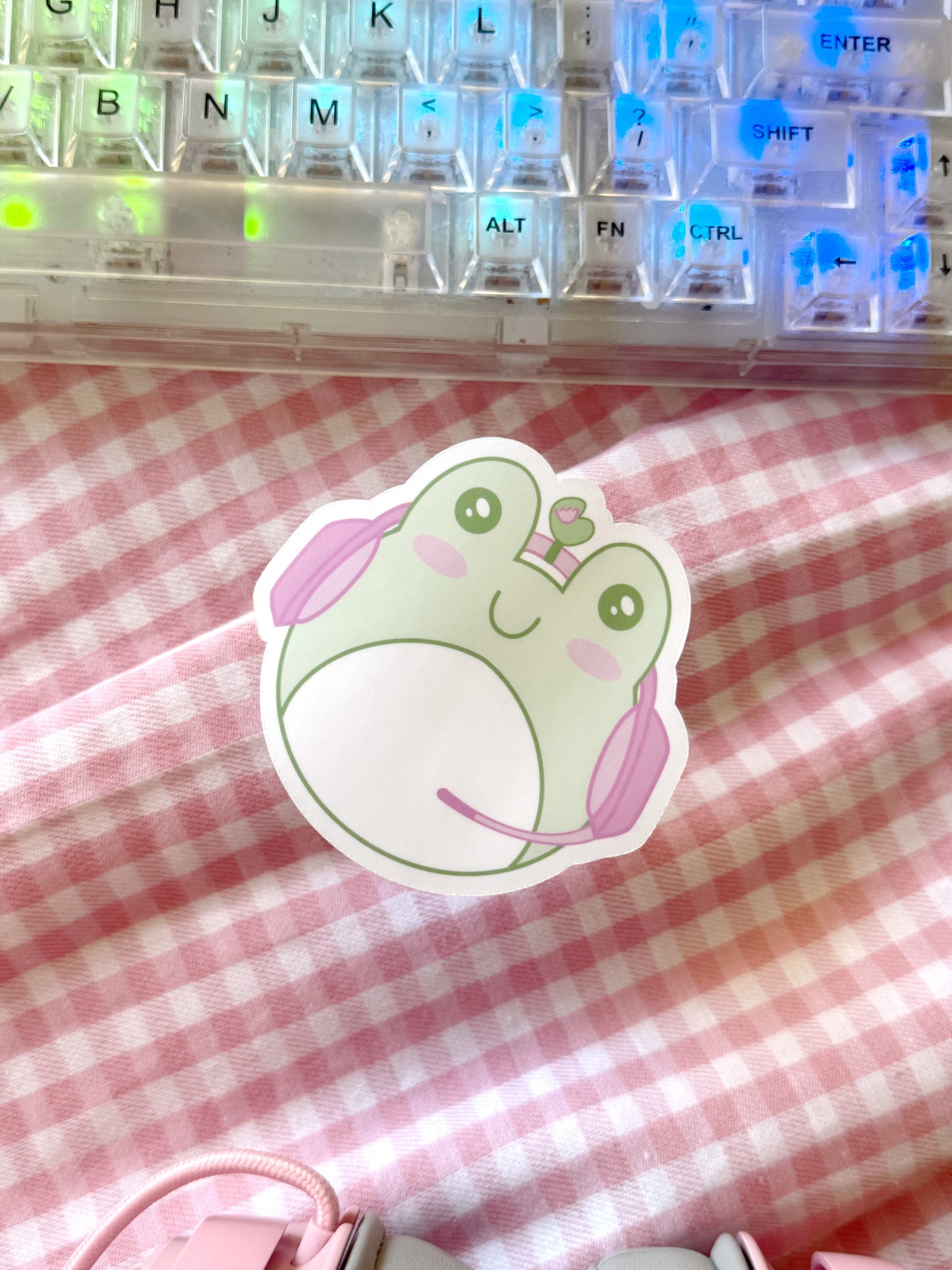 Gamer Froggy Vinyl Sticker