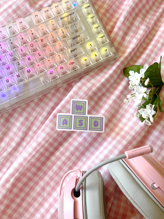 WASD Vinyl Sticker