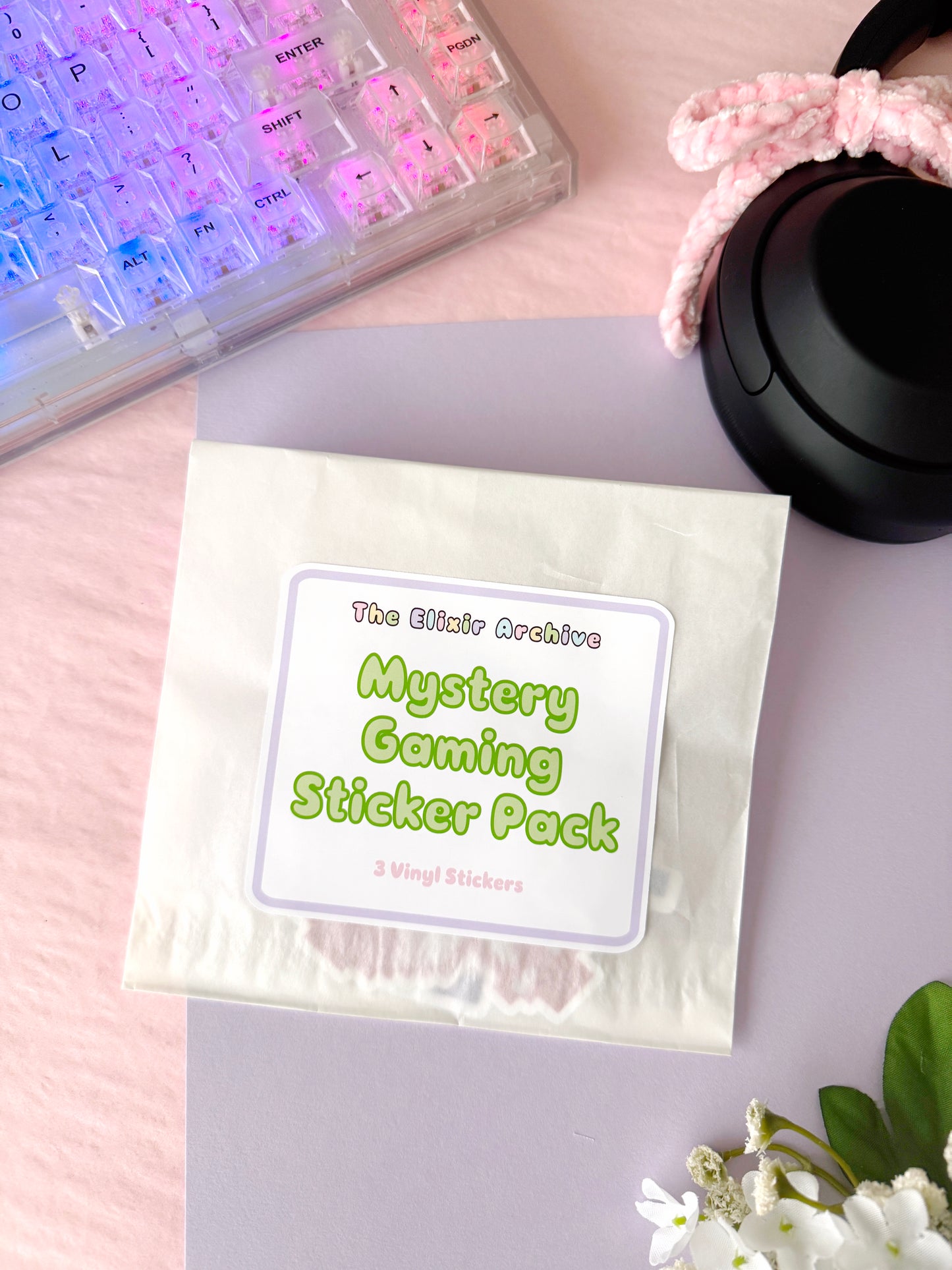 Mystery Gaming Vinyl Sticker Pack of 3