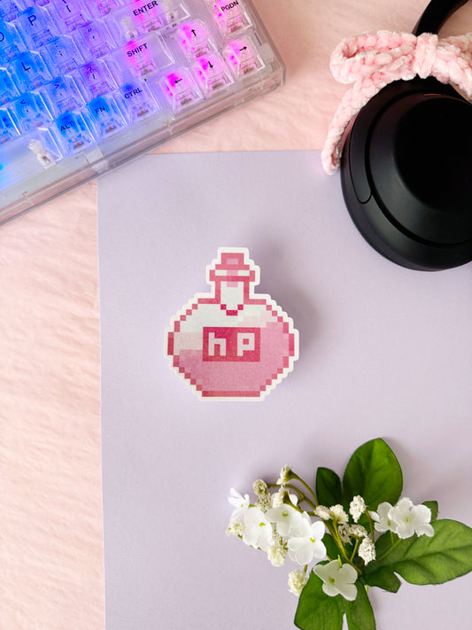 Health Potion Holographic Vinyl Sticker