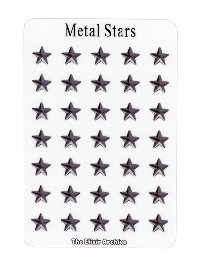 Metal Stars Sticker Sheet