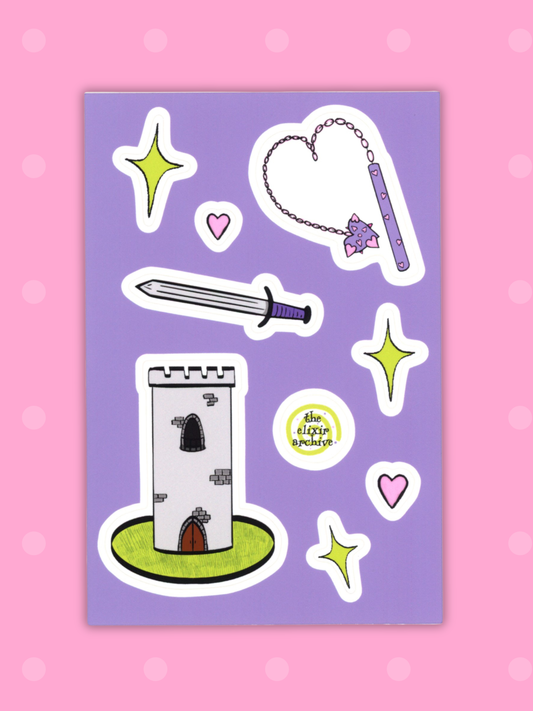 Medieval Fantasy Sticker Sheet