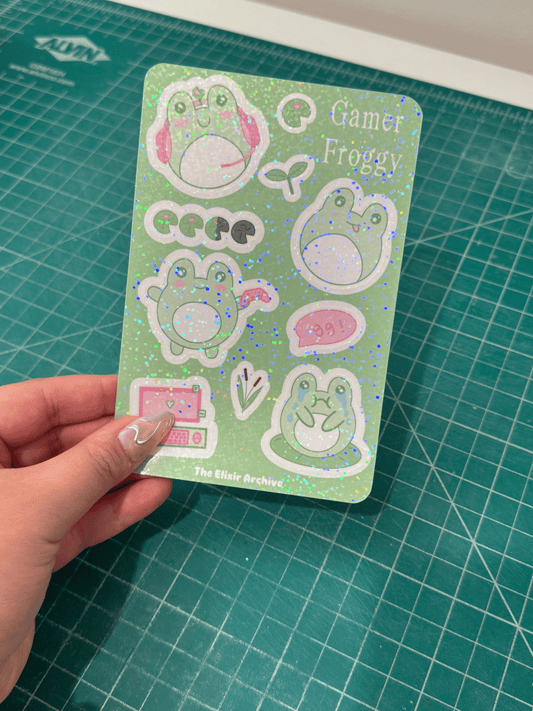 Gamer Froggy Sticker Sheet