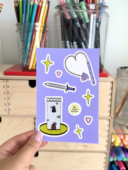 Medieval Fantasy Sticker Sheet