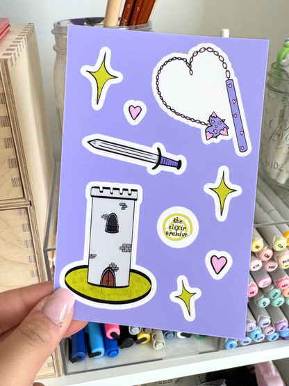 Medieval Fantasy Sticker Sheet