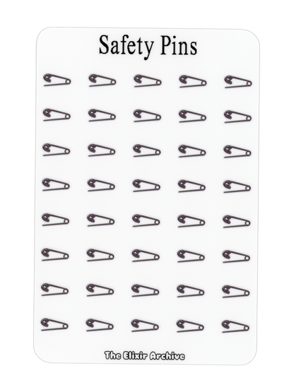 Safety Pins Sticker Sheet