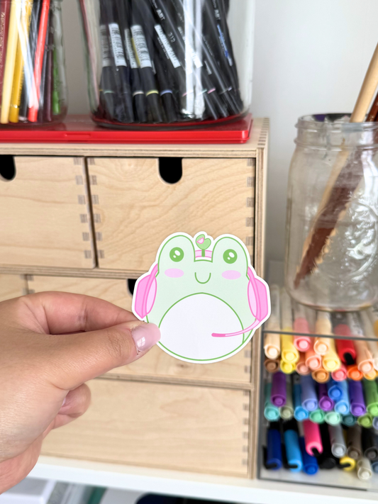 Gamer Froggy Vinyl Sticker
