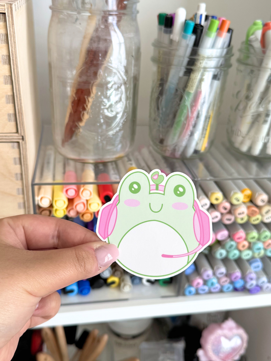 Gamer Froggy Vinyl Sticker