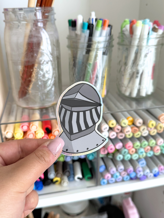 Glitter Medieval Fantasy Armor Sticker