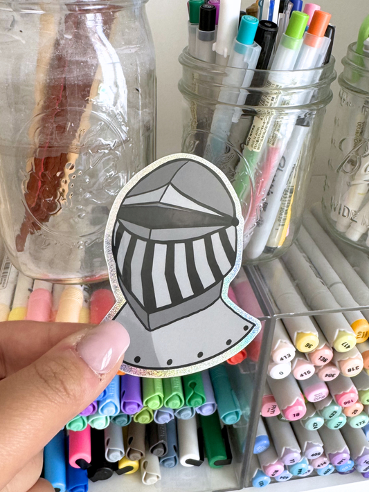Glitter Medieval Fantasy Armor Sticker