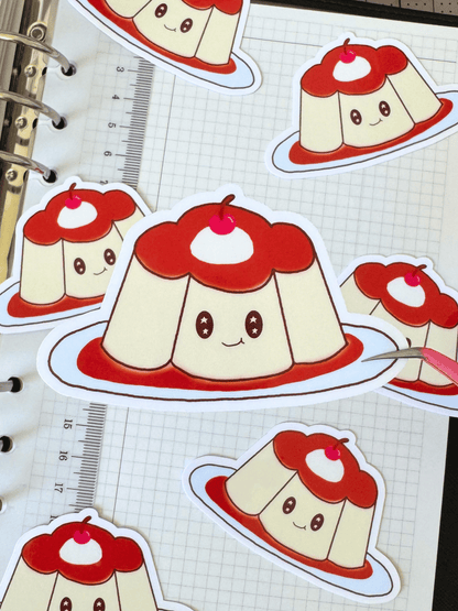 Pudding Die Cut Vinyl Sticker