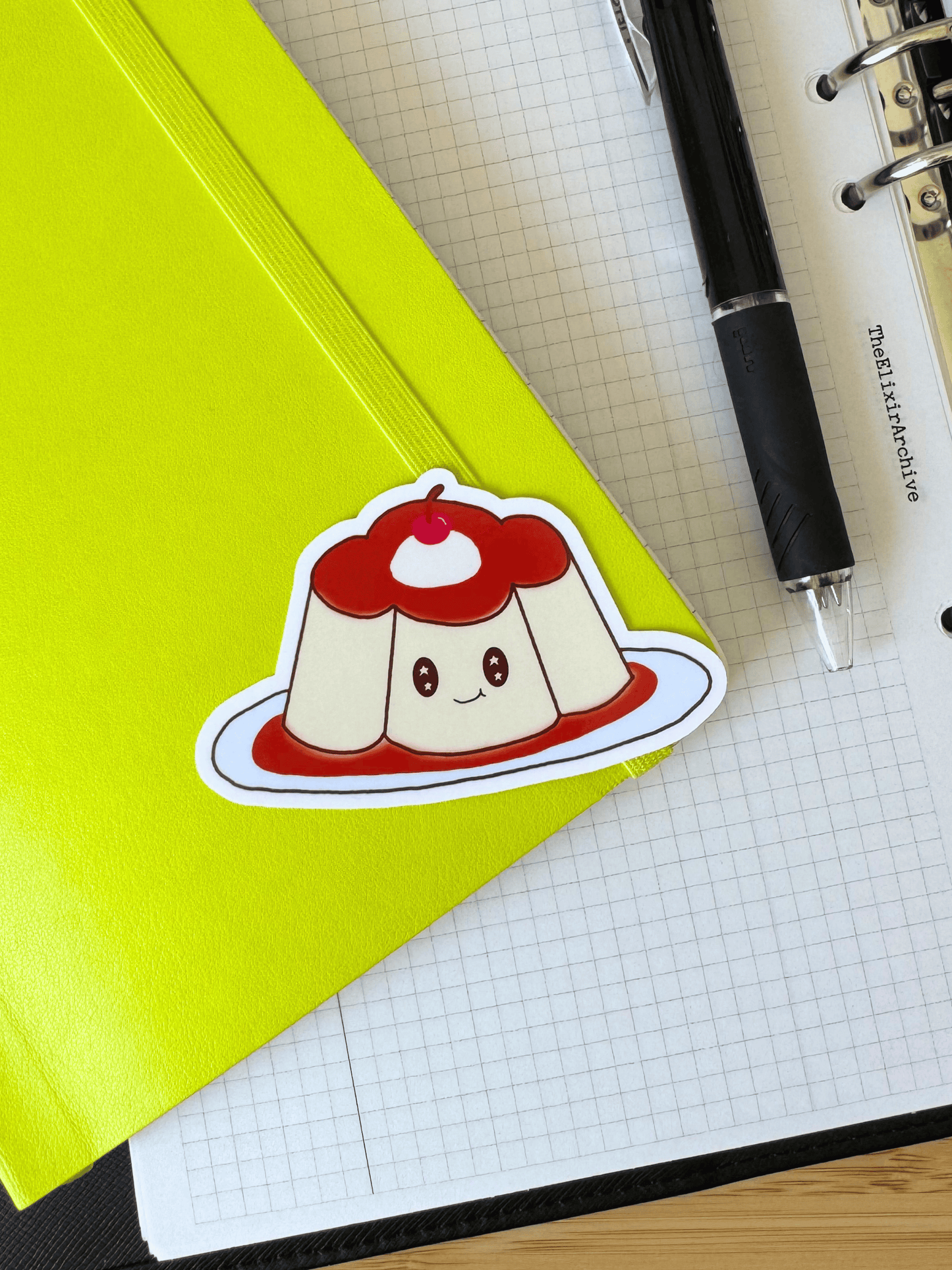 Pudding Die Cut Vinyl Sticker