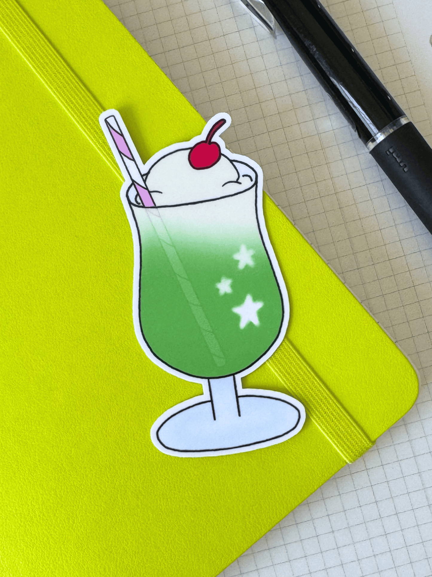 Melon Soda Die Cut Vinyl Sticker