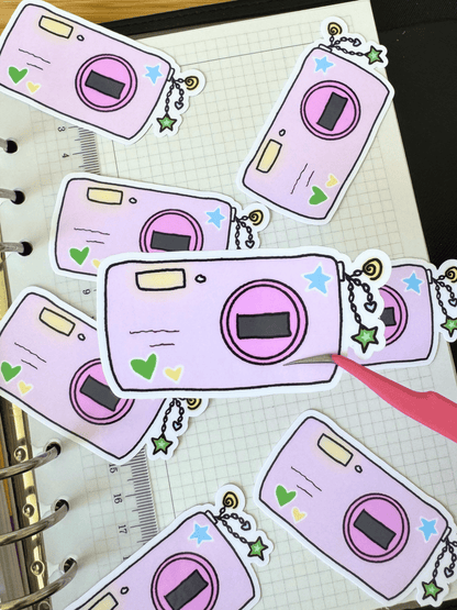 Camera Die Cut Vinyl Sticker
