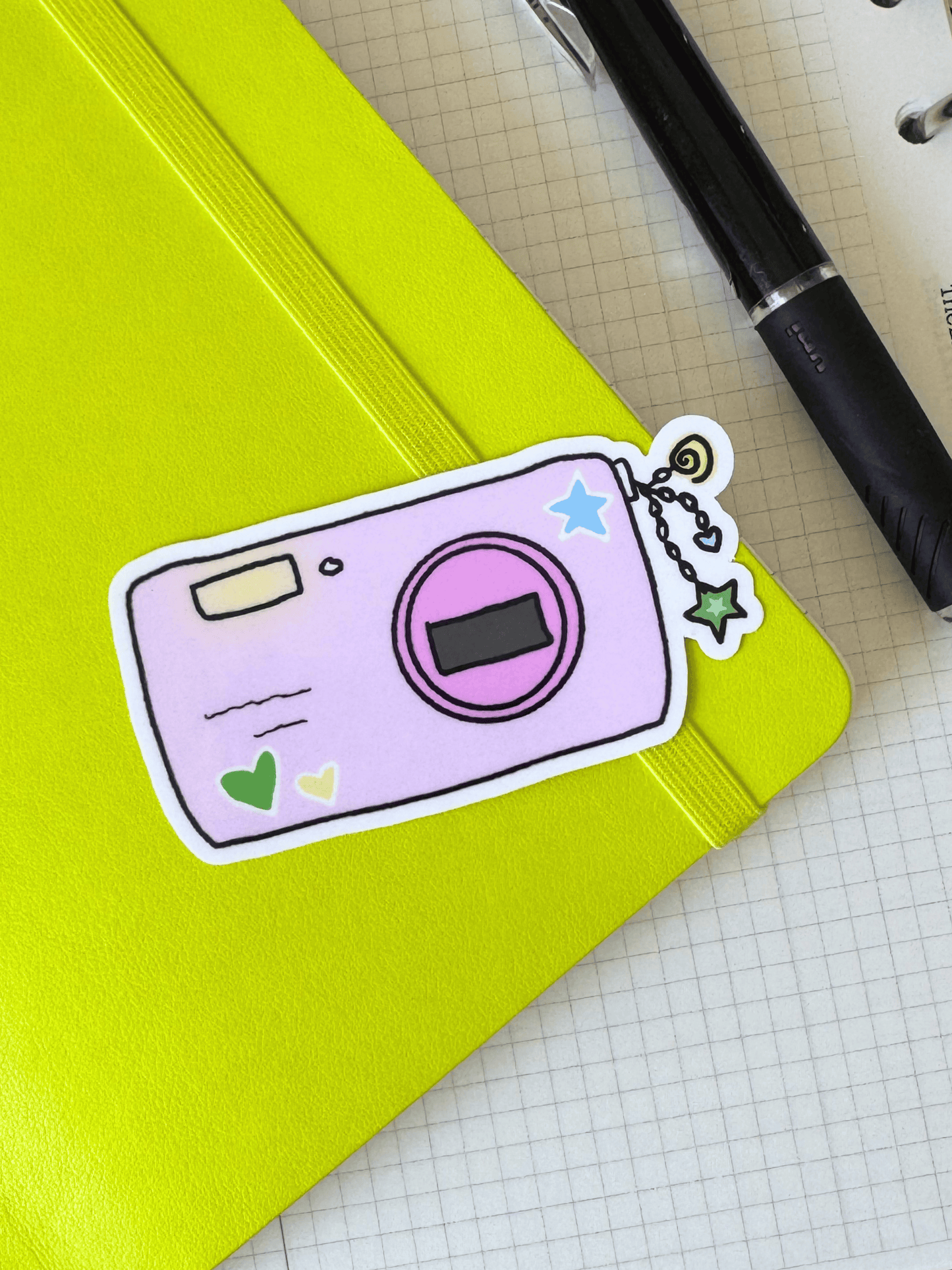 Camera Die Cut Vinyl Sticker