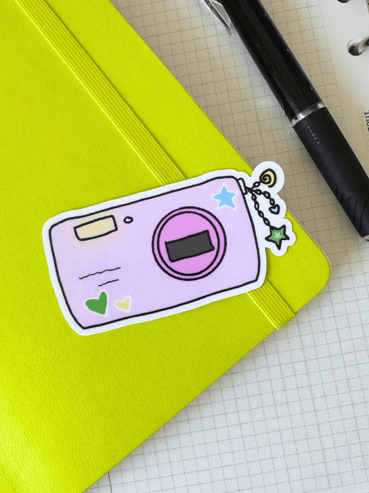 Camera Die Cut Vinyl Sticker