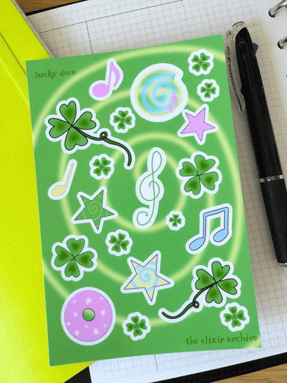 Lucky Deco Sticker Sheet