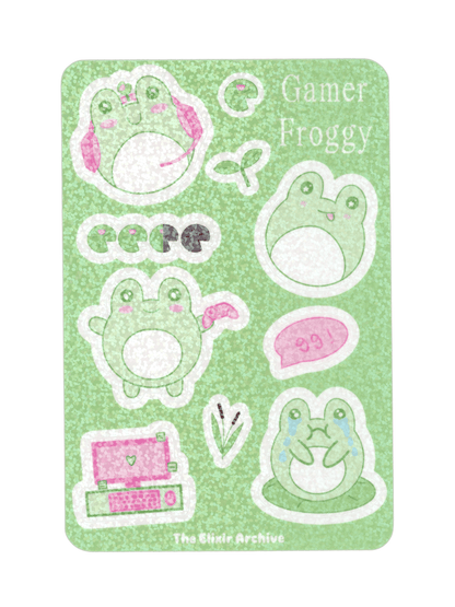 Gamer Froggy Sticker Sheet