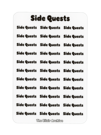 Side Quests Sticker Sheet