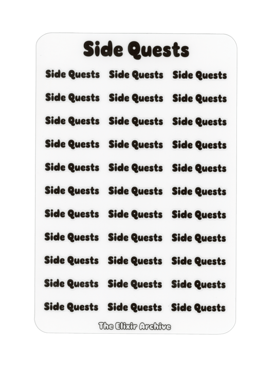 Side Quests Sticker Sheet
