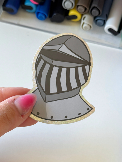 Glitter Medieval Fantasy Armor Sticker