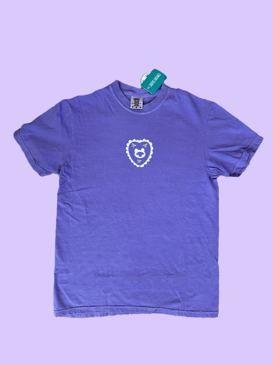 Bear Bow Doily Purple T-Shirt - Kawaii Tee - Cute Top