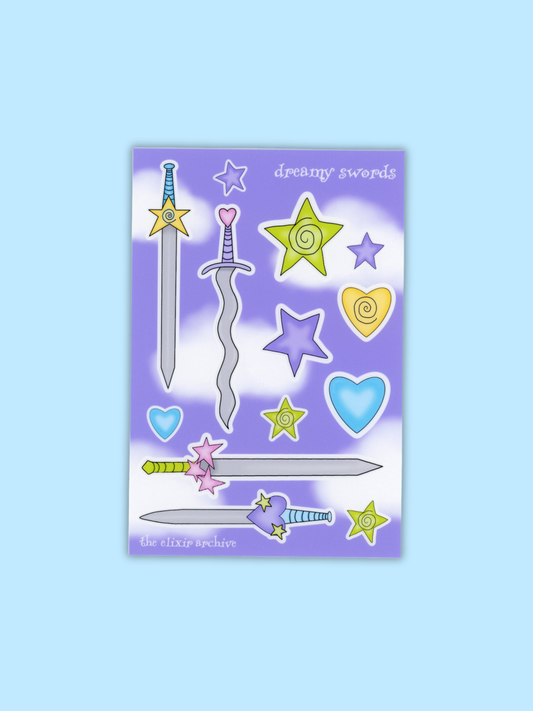 Dreamy Swords Sticker Sheet