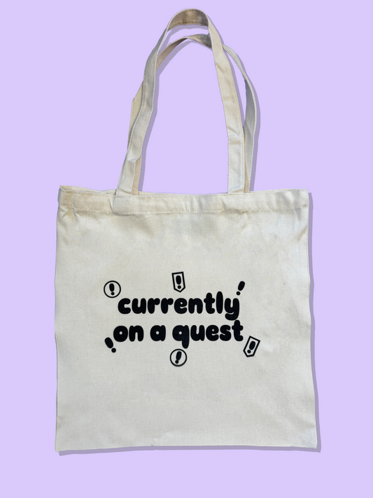 Currently on a Quest Tote Bag | Gaming Reusable Bag